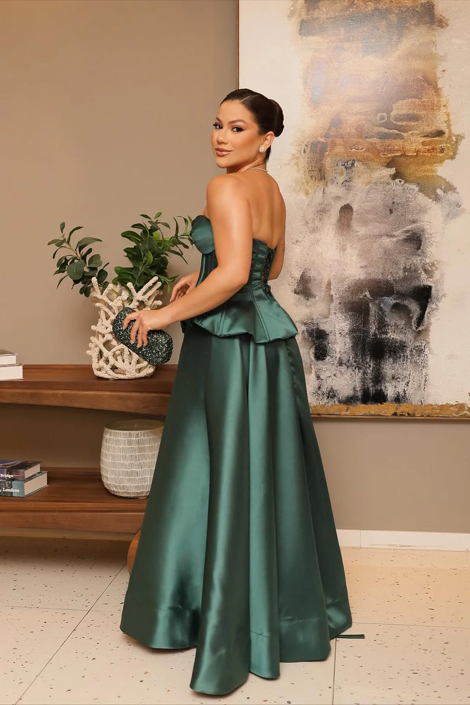 Sweetheart Newest Long Prom Dresses, Luxury 2026 Prom Dresses, Strapless Satin A-Line Prom Dresses