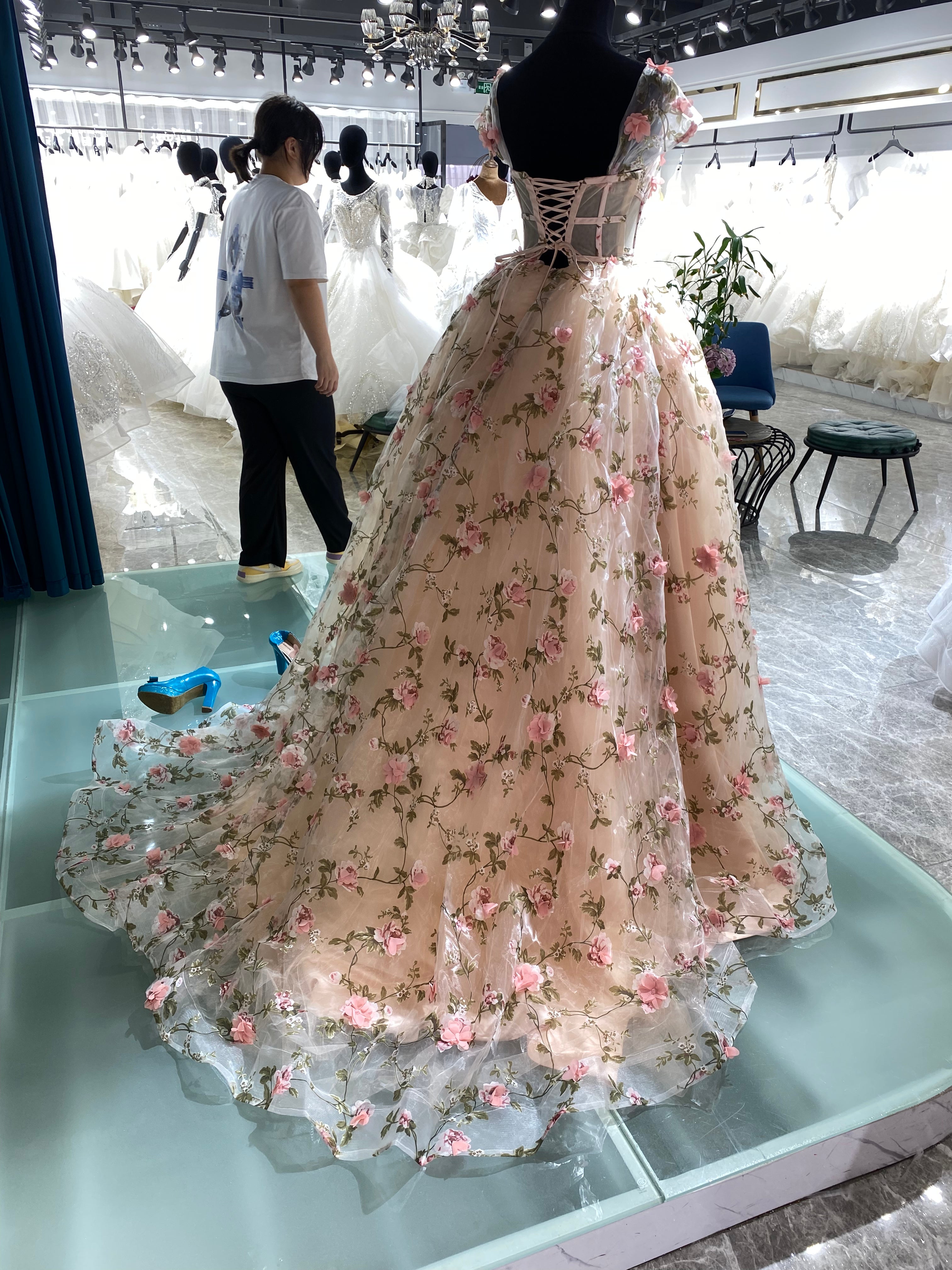 Custom order link for Organza Floral Gown