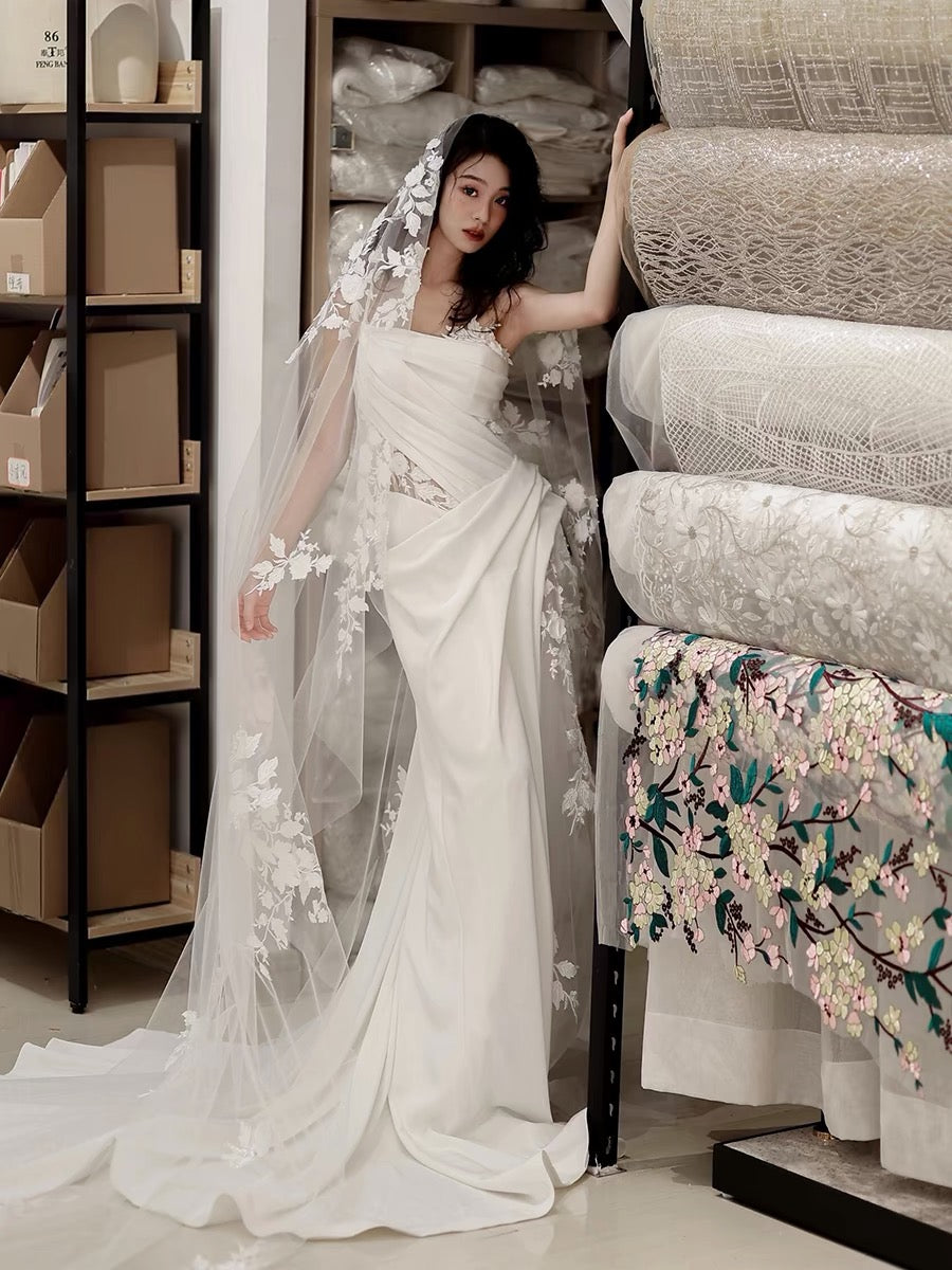 Fashion Unique Design Bridal Gowns, Newest 2024 Wedding Dresses, Lace Wedding Gowns
