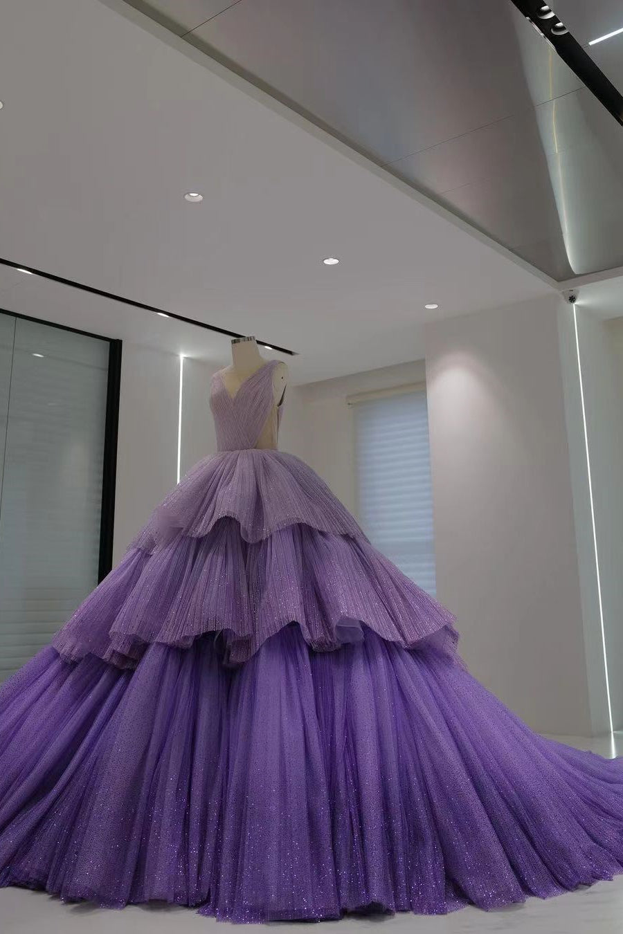 Taylor Swift The Eras Tour Gradient Purple Ball Gown, Gorgeous Long Prom Dresses, Newest Prom Dresses