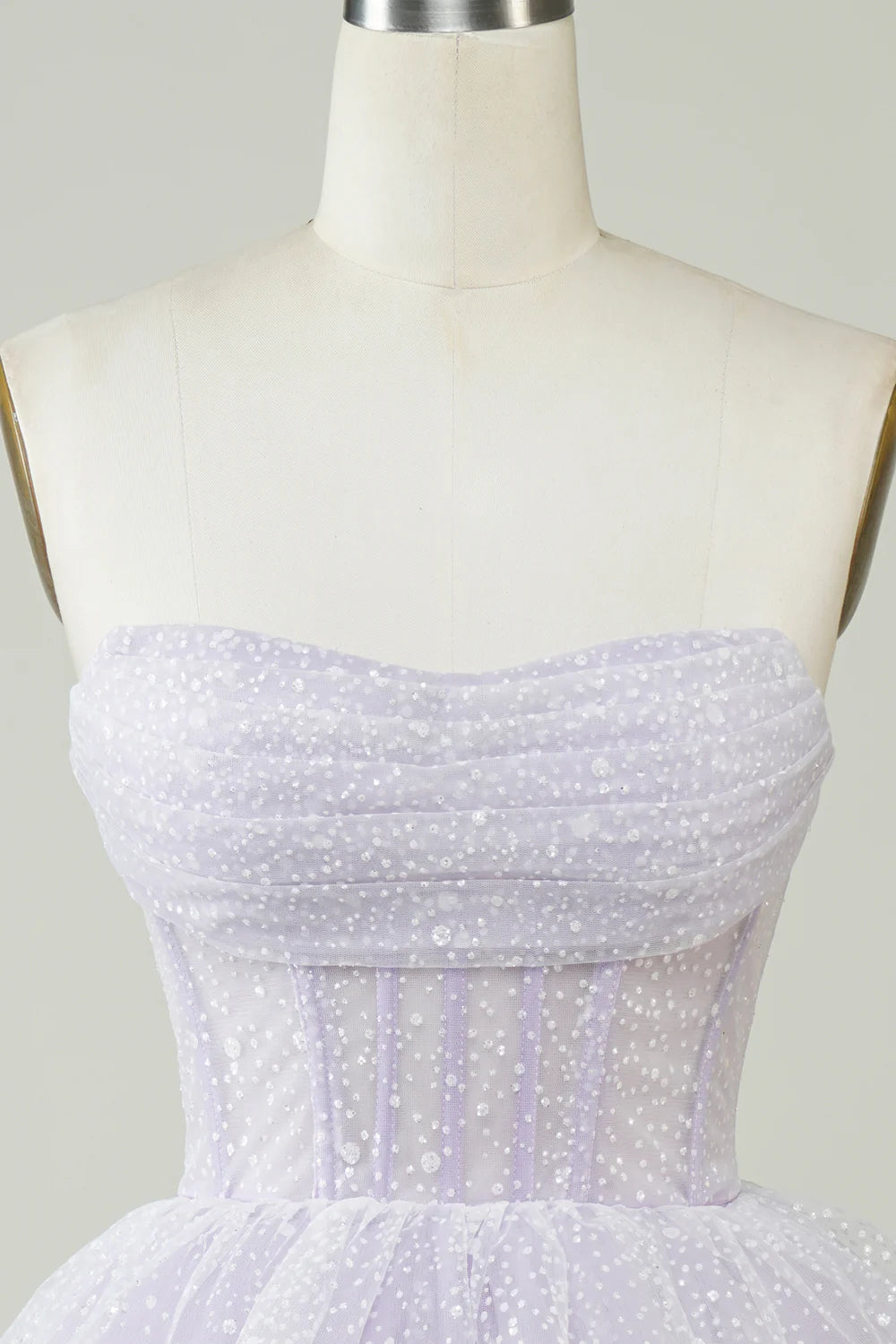 Sparkle Purple Puffy Cake Mini Dresses, Cute Homecoming Dresses, Short Prom Dresses