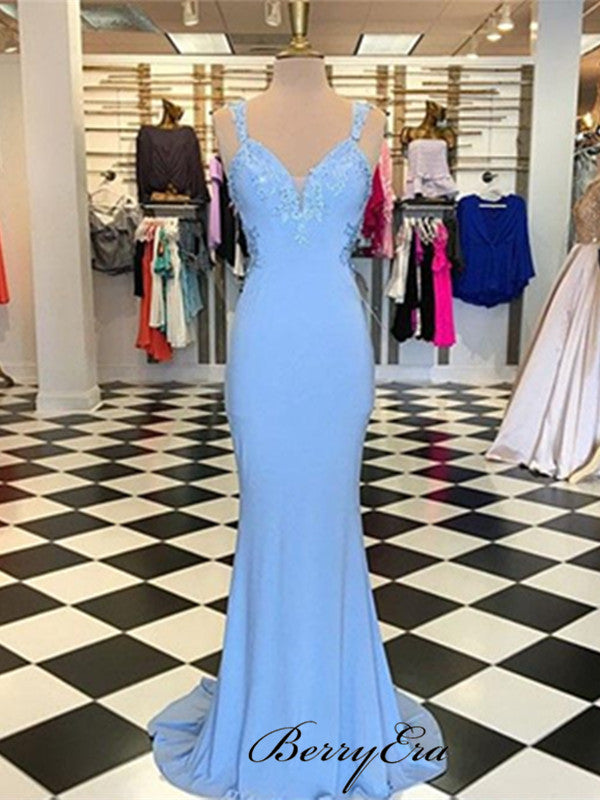 School Graduation Party Gowns, Mermaid Lace Long Prom Dresses