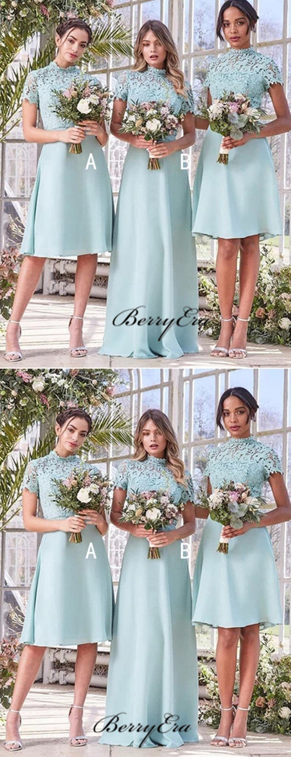 A-line Bridesmaid Dresses, Lace New Bridesmaid Dresses