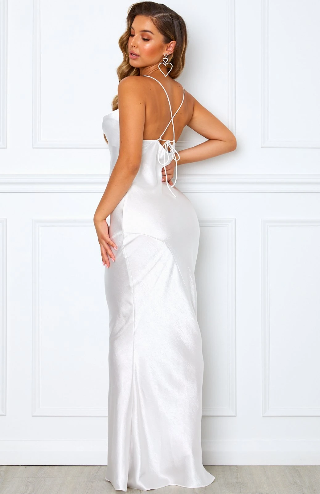 Spaghetti Long Shetah Elastic Satin Bridesmaid Dresses, Popular Bridesmaid Dresses, Long Bridesmaid Dresses, RC009