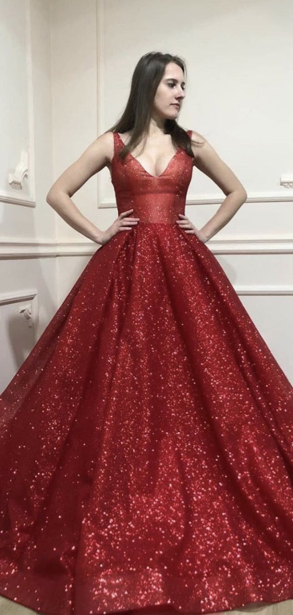 Popular Shiny Long Prom Dresses, Sparkly Newest Prom Dresses, 2020 Prom Dresses