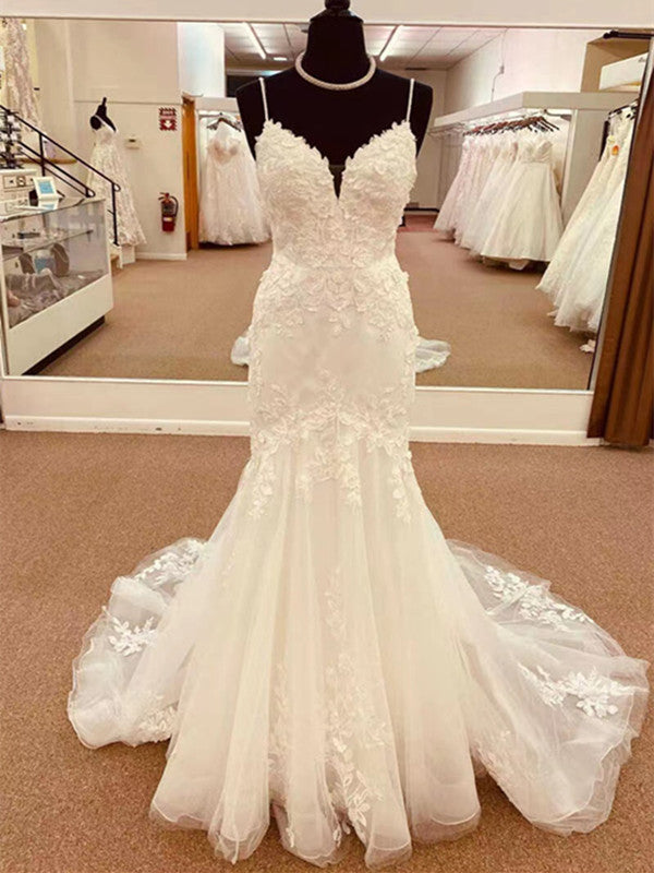 Popular Design Wedding Dresses, Lace Mermaid Wedding Dresses, 2022 Bridal Gowns