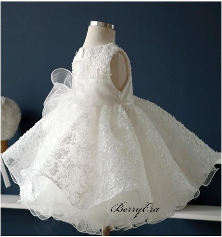 Tulle A-line Little Girl Dresses, Cute Princess Flower Girl Dresses