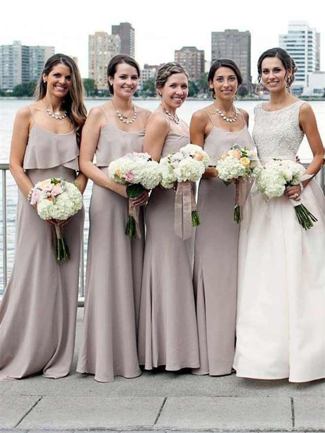 Simple Design Long Bridesmaid Dresses, Popular Bridesmaid Dresses, Cheap Bridesmaid Dresses