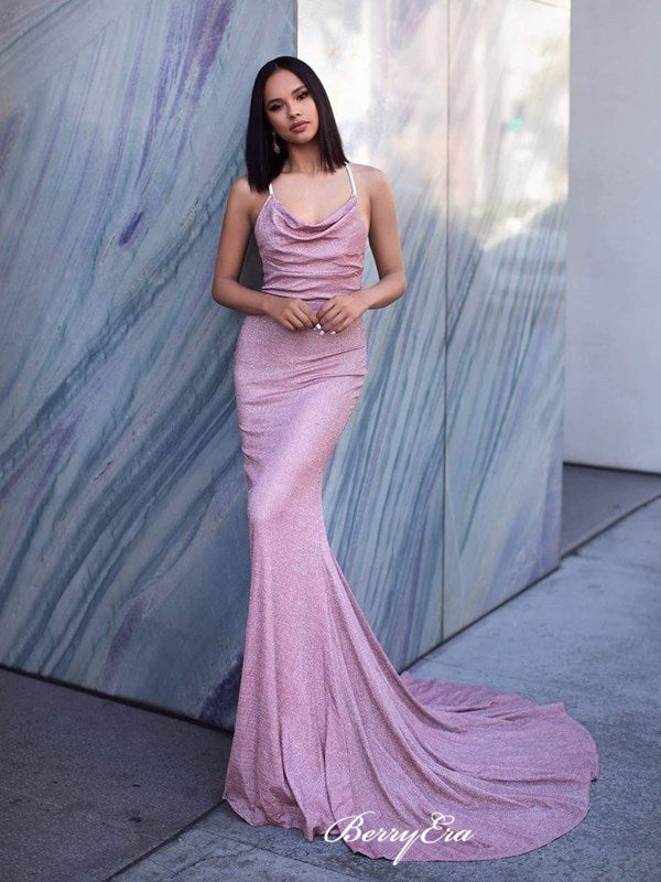 Popular Mermaid 2020 Newest Prom Dresses, Sequins Long Prom Dresses