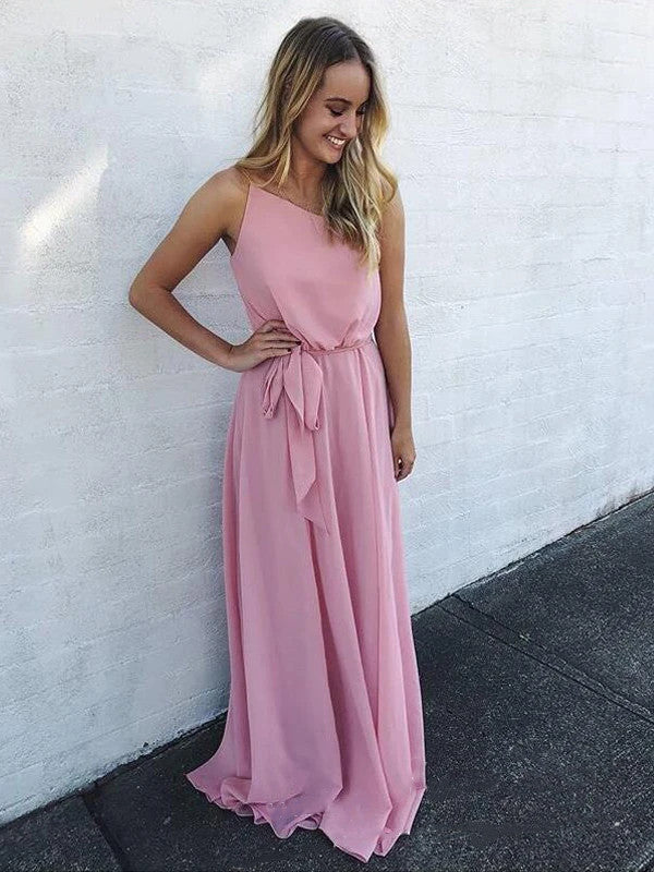 Simple Wedding Guest Dresses, Long Bridesmaid Dresses, 2020 Bridesmaid Dresses