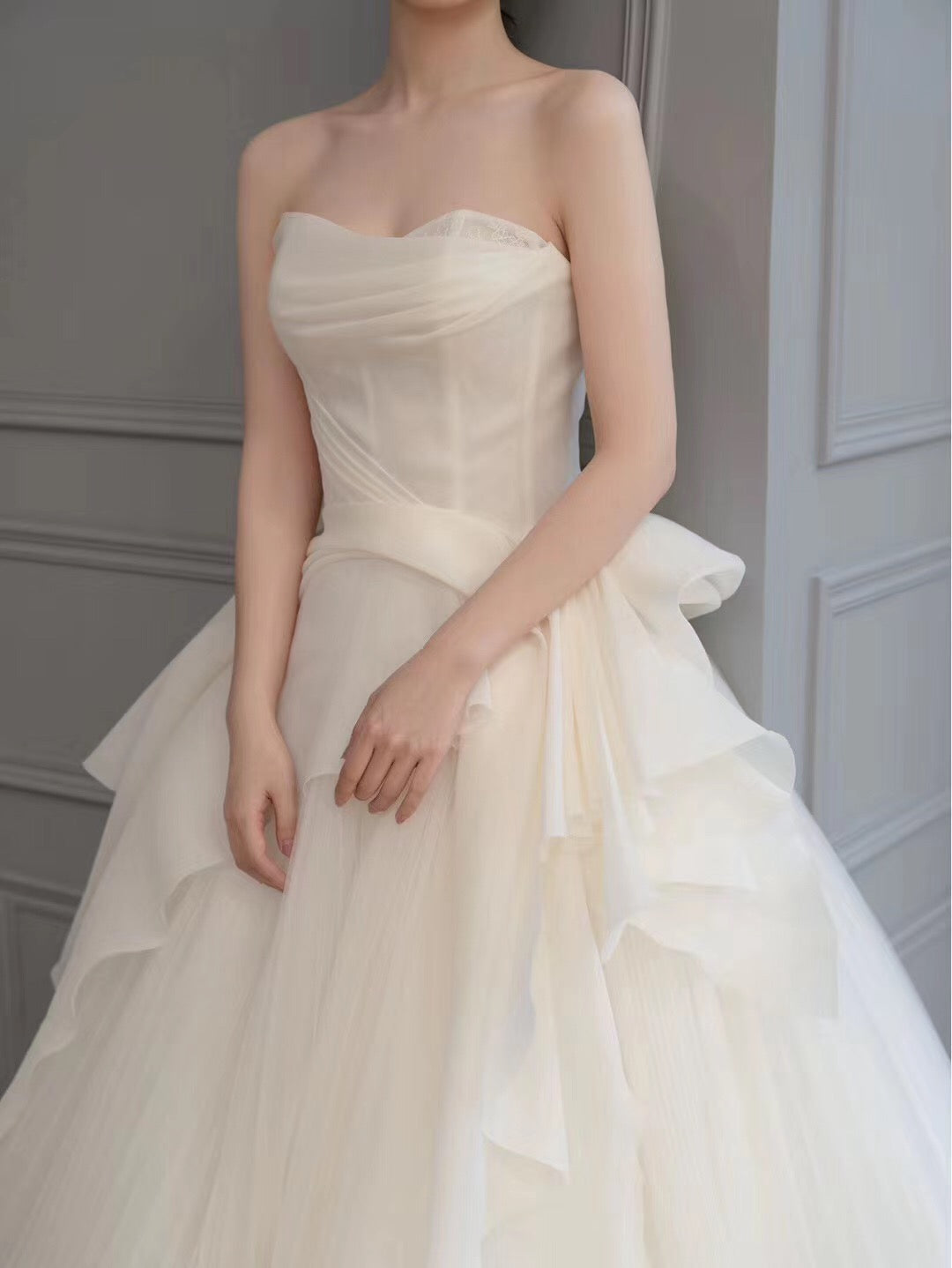 Unique Design Popular 2020 Bridal Gowns, Modest A-line Wedding Dresses