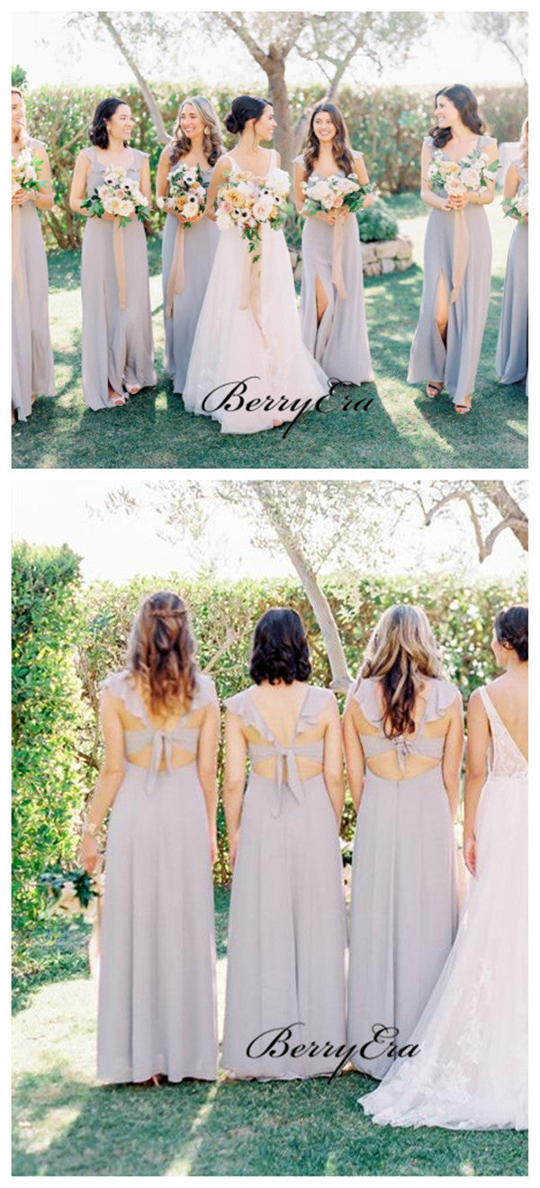 Popular Chiffon Bridesmaid Dresses, Elegant Wedding Guest Dresses, Bridesmaid Dresses