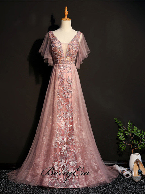 Design Prom Dresses, A line Prom Dresses, Modest Prom Dresses