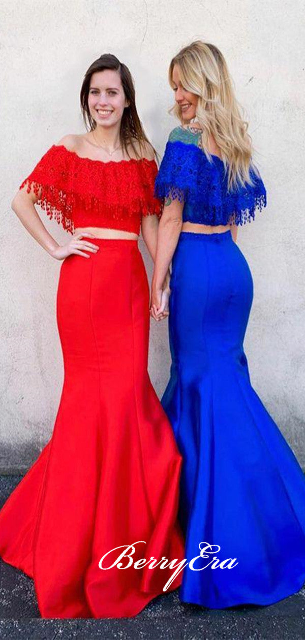 Modest Prom Dresses, Two Pieces Prom Dresses, Newest  Prom Dresses