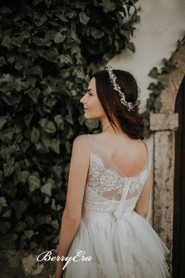 2019 Newest Fluffy Wedding Dresses, Lace Wedding Dresses, Bridal Dresses