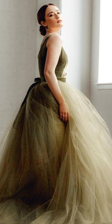 Modern Long Green Velvet A-line Prom Dresses, Simple Long Prom Dresses, 2021 Prom Dresses