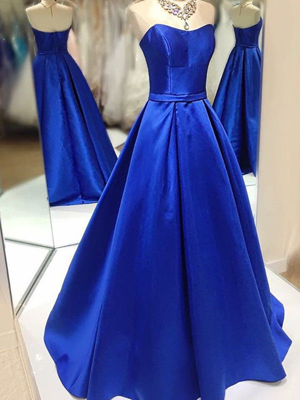 Elegant Long Prom Dress, A-line Prom Dress, Royal Blue Prom Dress